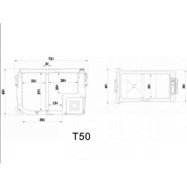 Автохолодильник компрессорный Alpicool T50 с внешней батареей